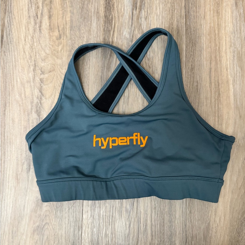 Hyperfly MMA BJJ medium Women's Sports Bra - Teal